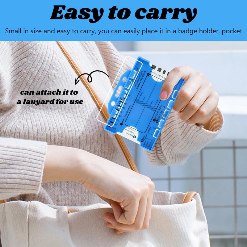 Restynic 2PCS ECG 7 Step Ruler, EKG Interpretation Caliper, Transparent Plastic Measuring Tool - Image 3